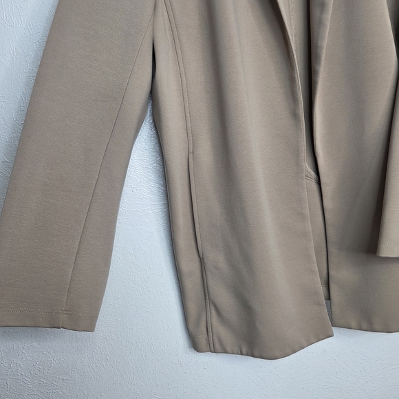 Eileen Fisher Flex Tencel Ponte Notch Collar Jacket Bramble Tan Women's Large - Picture 7 of 16